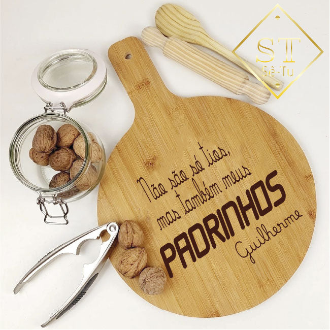 Tabla de cortar de bambú para mejores tíos/padrinos